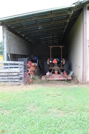 a work place with table and chairs