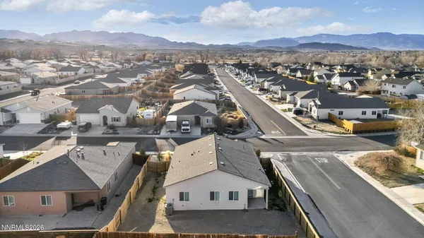 an aerial view of multiple house