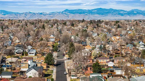 an aerial view of residential house and outdoor space