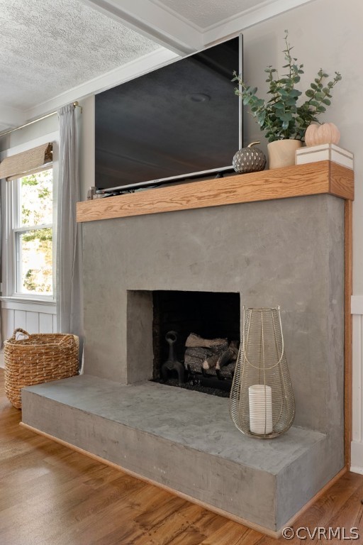 4748 Wedgemere Road Chesterfield, VA 23832 - Photo 8 of 35 a living room with a fireplace and a flat screen tv