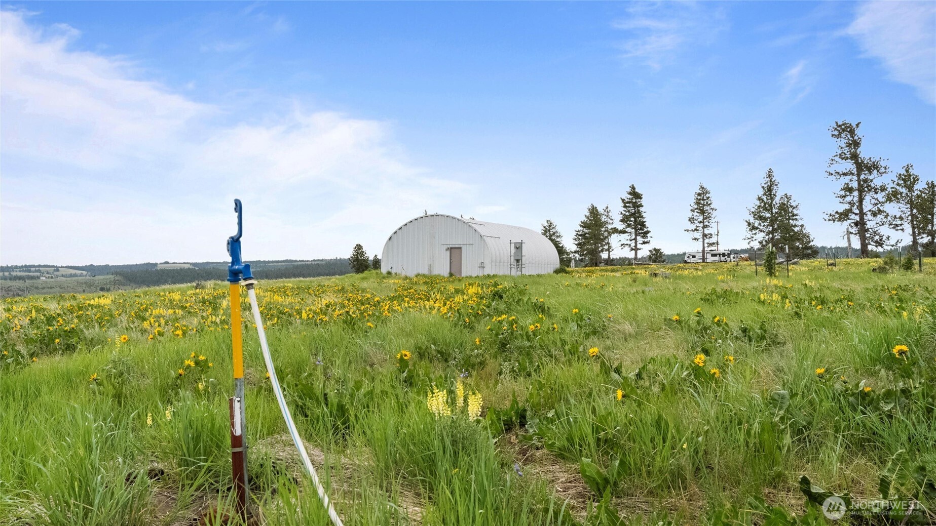 588 Reservoir Lane Pomeroy, WA 99347 - Photo 18 of 40 a swimming pool with some trees in the background