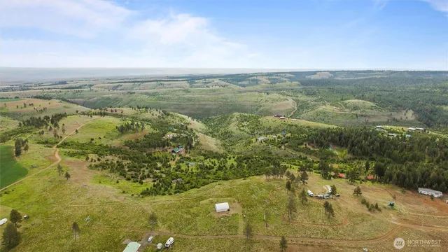 a view of a lake with a mountain