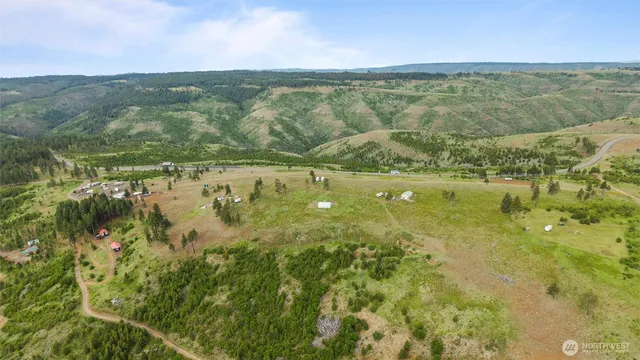 a view of a lake with a mountain