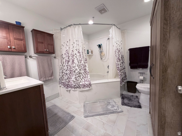 2855 South 1000 West Perry, UT 84302 - Photo 99 of 142 Full bath featuring shower / bath combination with curtain and vanity