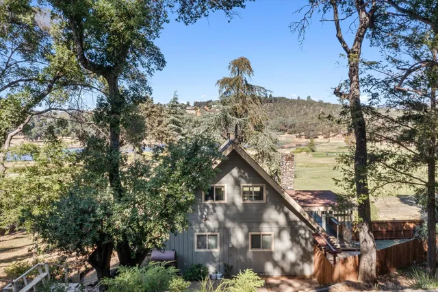 a view of a lake with a mountain
