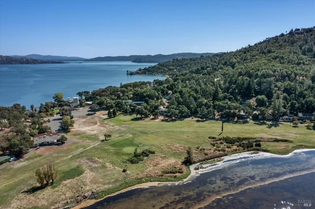 a view of a lake and mountain view