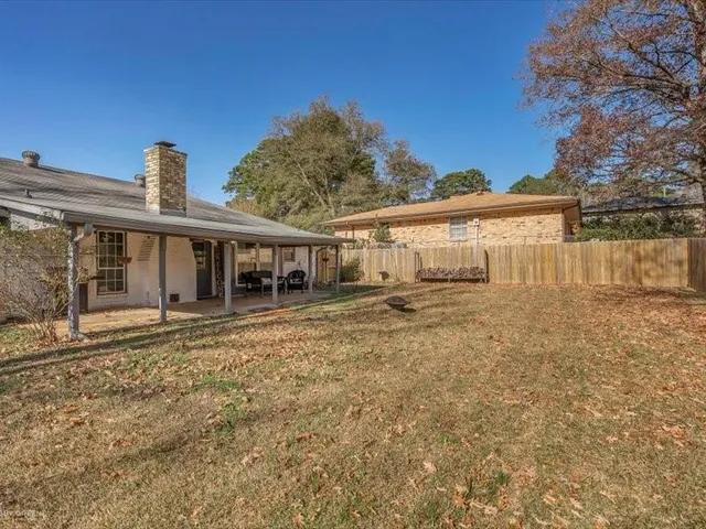 a backyard of a house