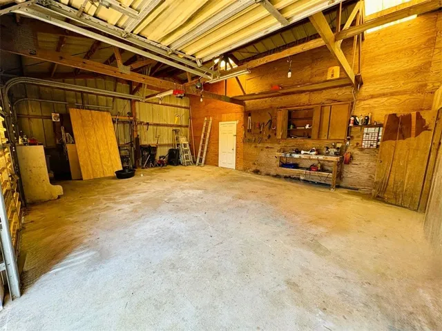 a view of a bike storage area