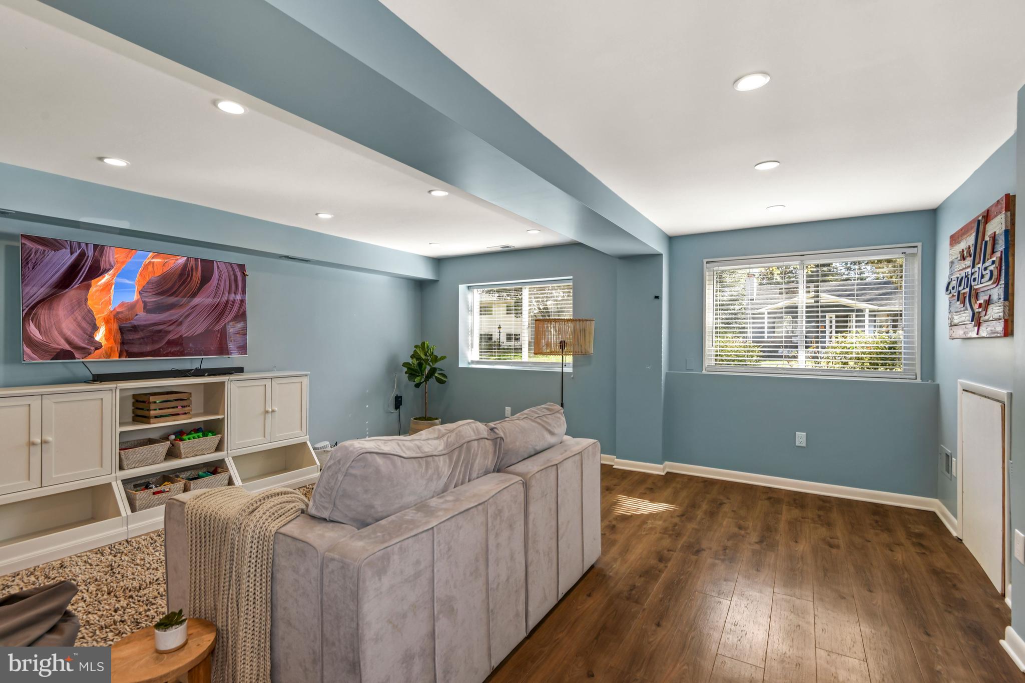 10 Goodrich Road Annapolis, MD 21401 - Photo 21 of 38 Lower Level Family Room with plank flooring