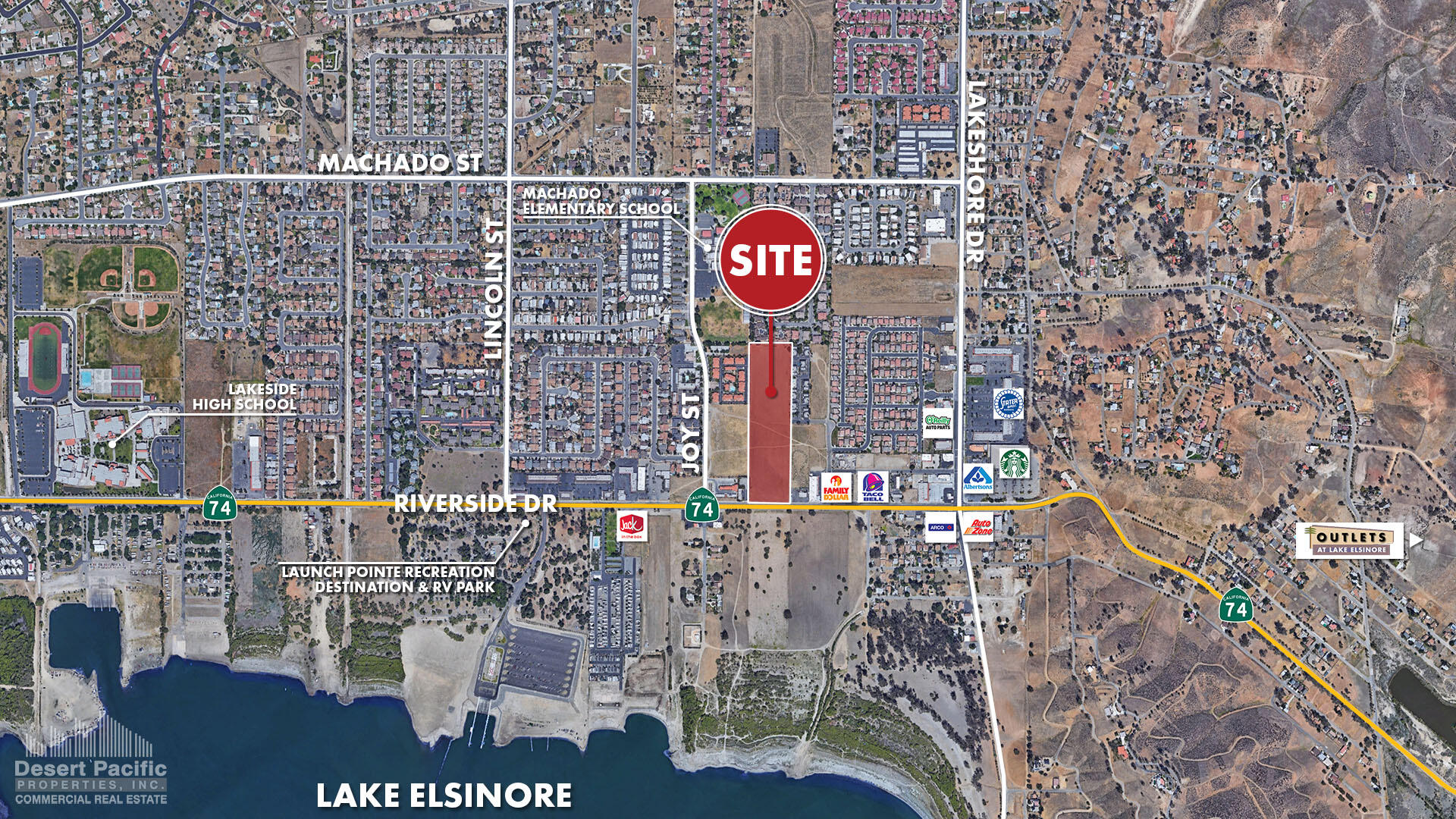 0 West Riverside Drive Lake Elsinore, CA 92530 - Photo 2 of 3 a sign board on a brick wall
