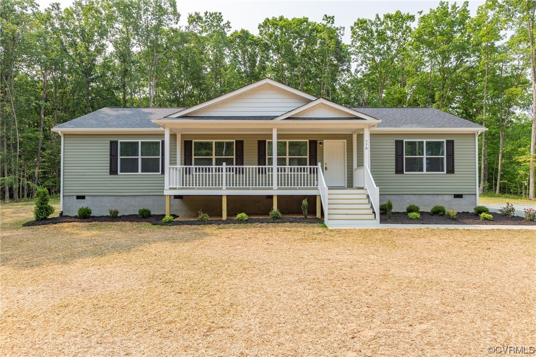 778 Bryants Ford Road Fork Union, VA 23055 - Photo 42 of 50 a front view of a house with a garden