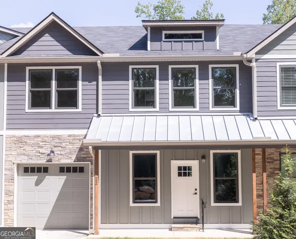 a front view of a house