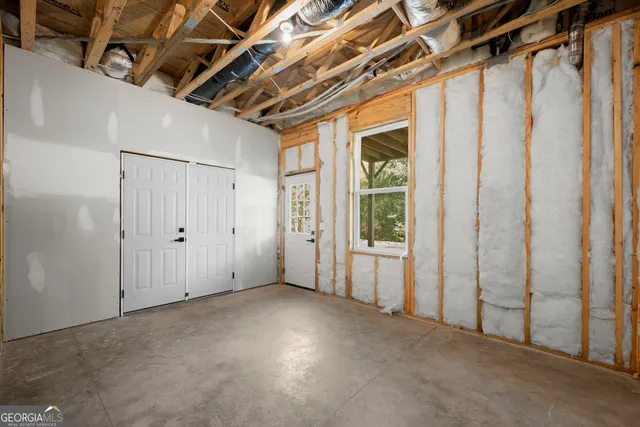 a view of a sink and yard