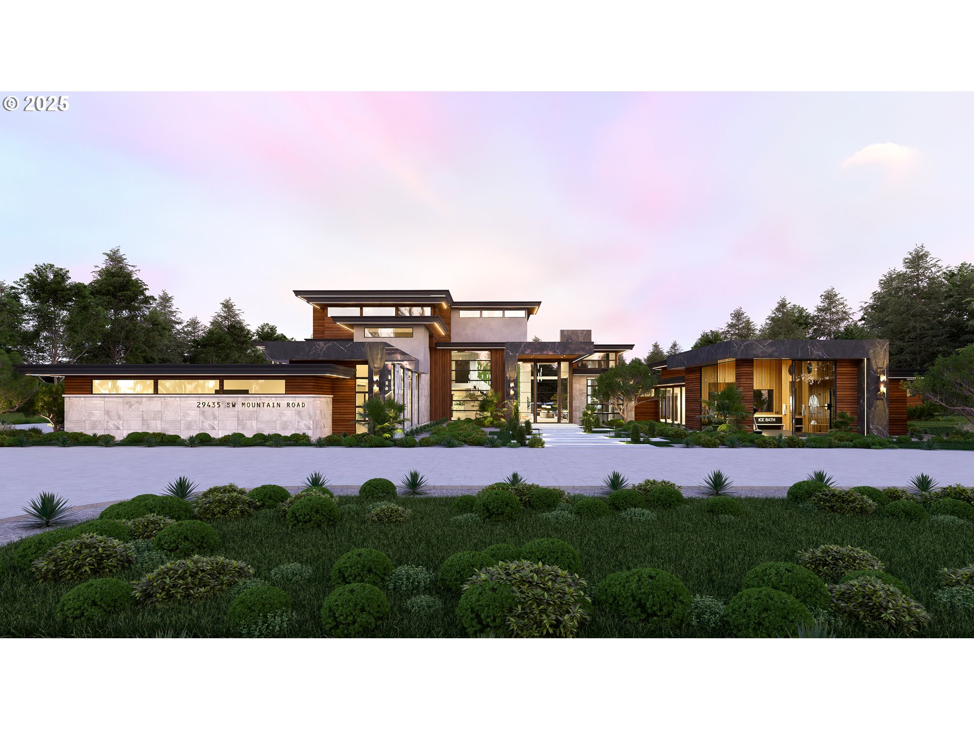 a view of an outdoor space and a yard