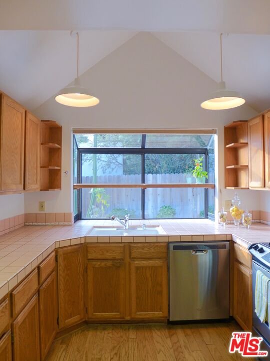 3124 Veteran Avenue Los Angeles, CA 90034 - Photo 18 of 23 a kitchen with a sink and a large window