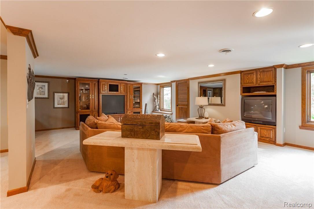 1110 Ridgeway Drive Rochester, MI 48307 - Photo 29 of 44 Open and Bright Basement Entertainment Area