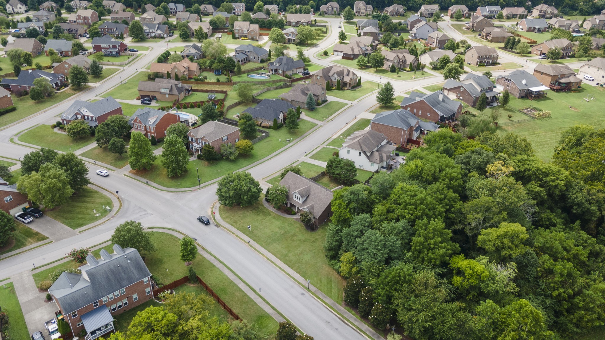 2040 Belshire Way Spring Hill, TN 37174 - Photo 67 of 74 an aerial view of residential houses with outdoor space