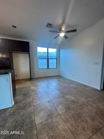 a view of livingroom and hall with wooden floor