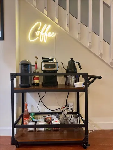 a room with musical instruments