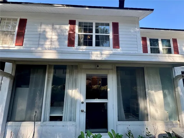 a front view of a building