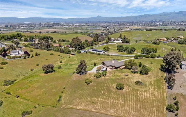 a view of a lake with a mountain