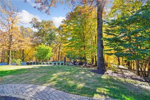 a view of yard with green space