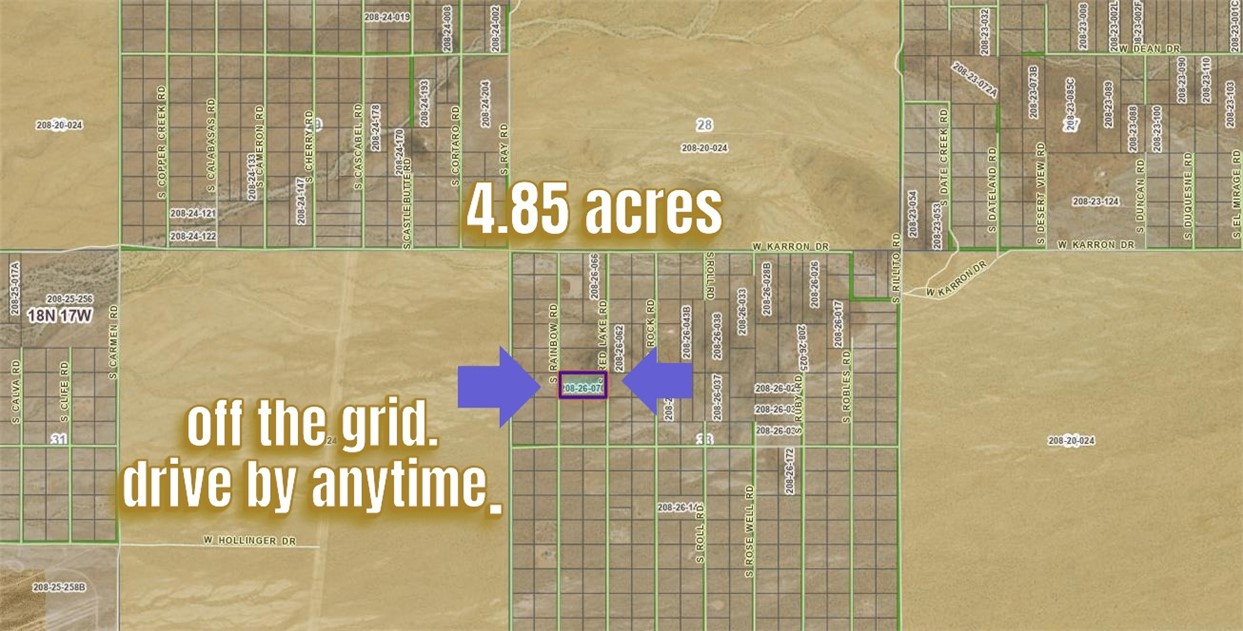 Lot 6 South Rainbow Road Yucca, AZ 86438 - Photo 1 of 3 Map of property location
