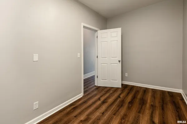 a view of small space with racks on the wall