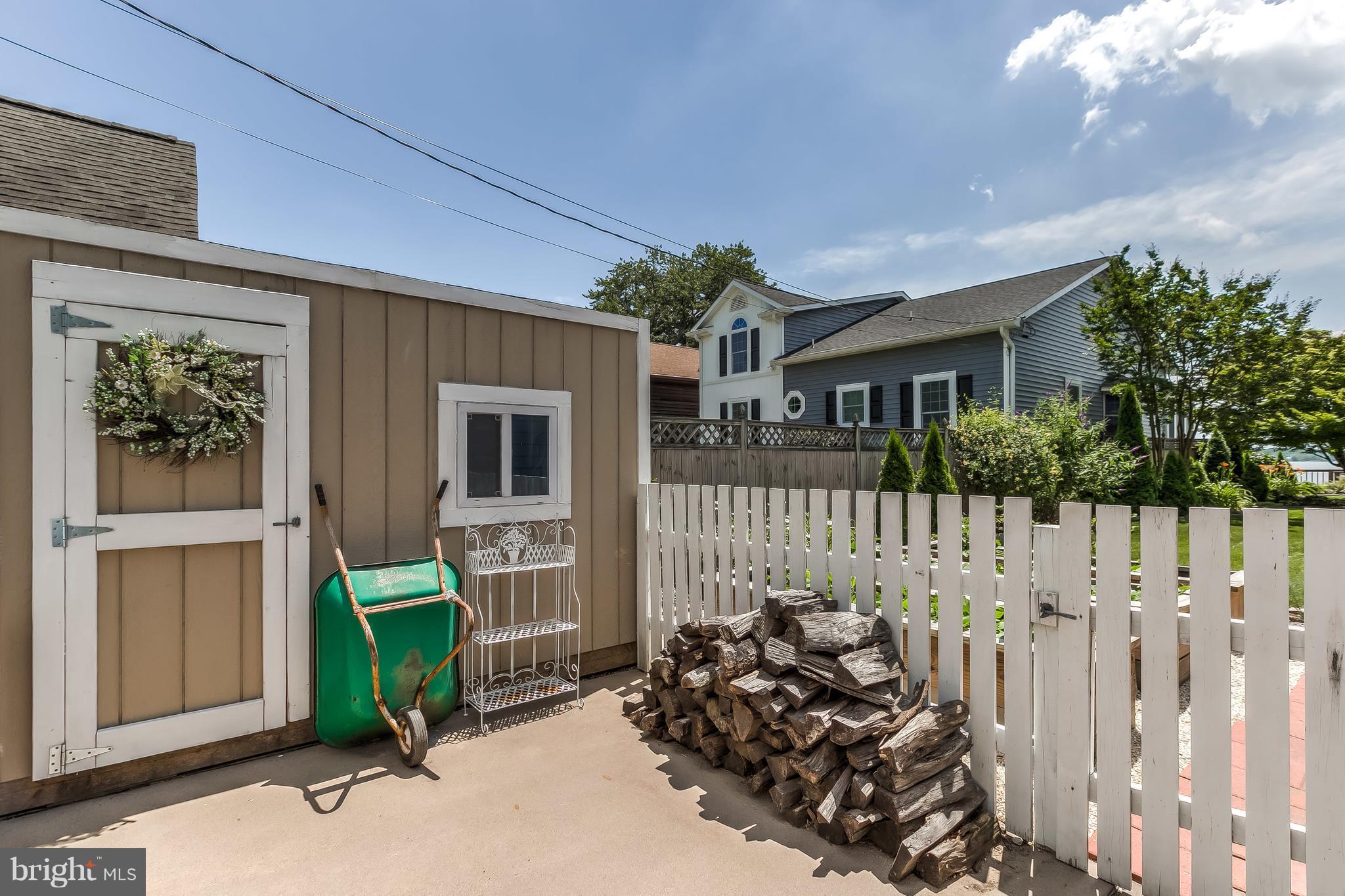 2114 Riverview Road Baltimore, MD 21221 - Photo 29 of 29 STORAGE SHED & WHITE PICKET FENCE!