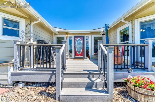 a view of a house with a balcony