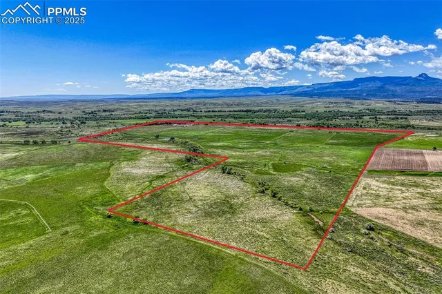 a view of a big yard with table & chairs