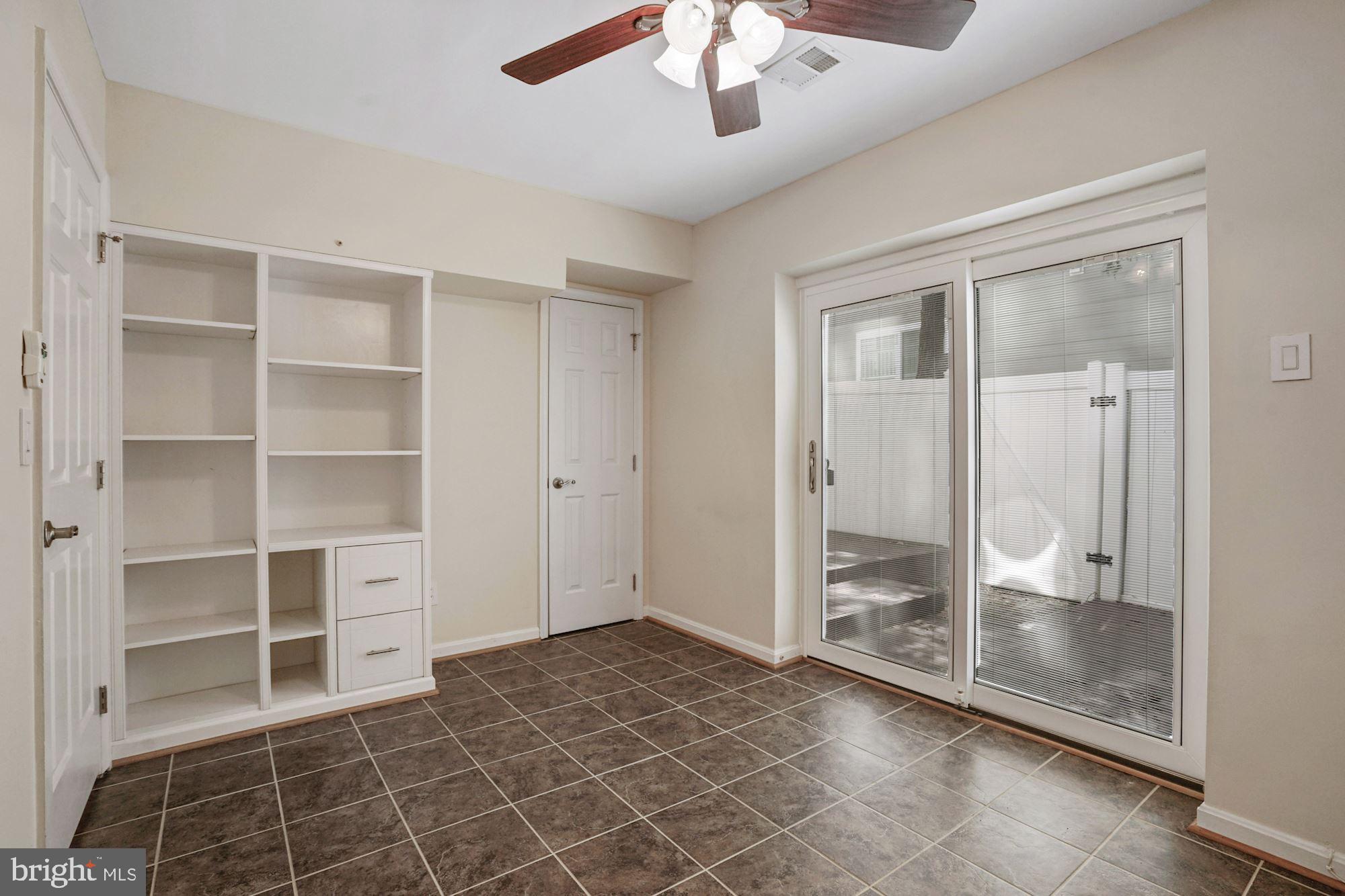 132 East Glebe Road Alexandria, VA 22305 - Photo 25 of 32 Lower level bedroom 3 with built-ins