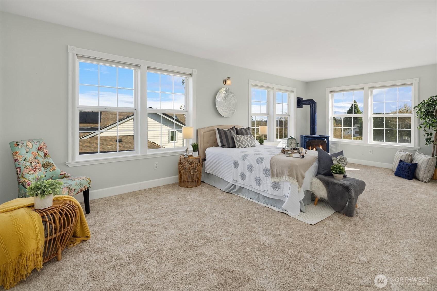 1316 East Backswing Lane Freeland, WA 98249 - Photo 21 of 34 a bedroom with bed and window