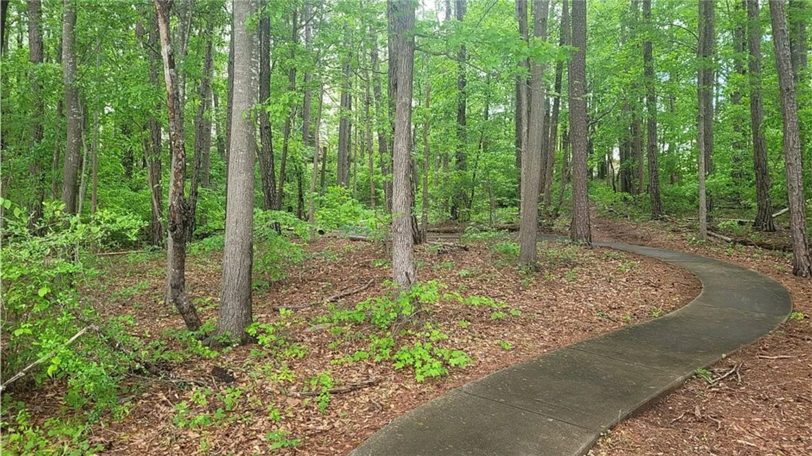 303 Lookover Drive Anderson, SC 29621 - Photo 42 of 46 Winding pathway through a verdant forest, inviting tranquil strolls amidst nature's embrace.