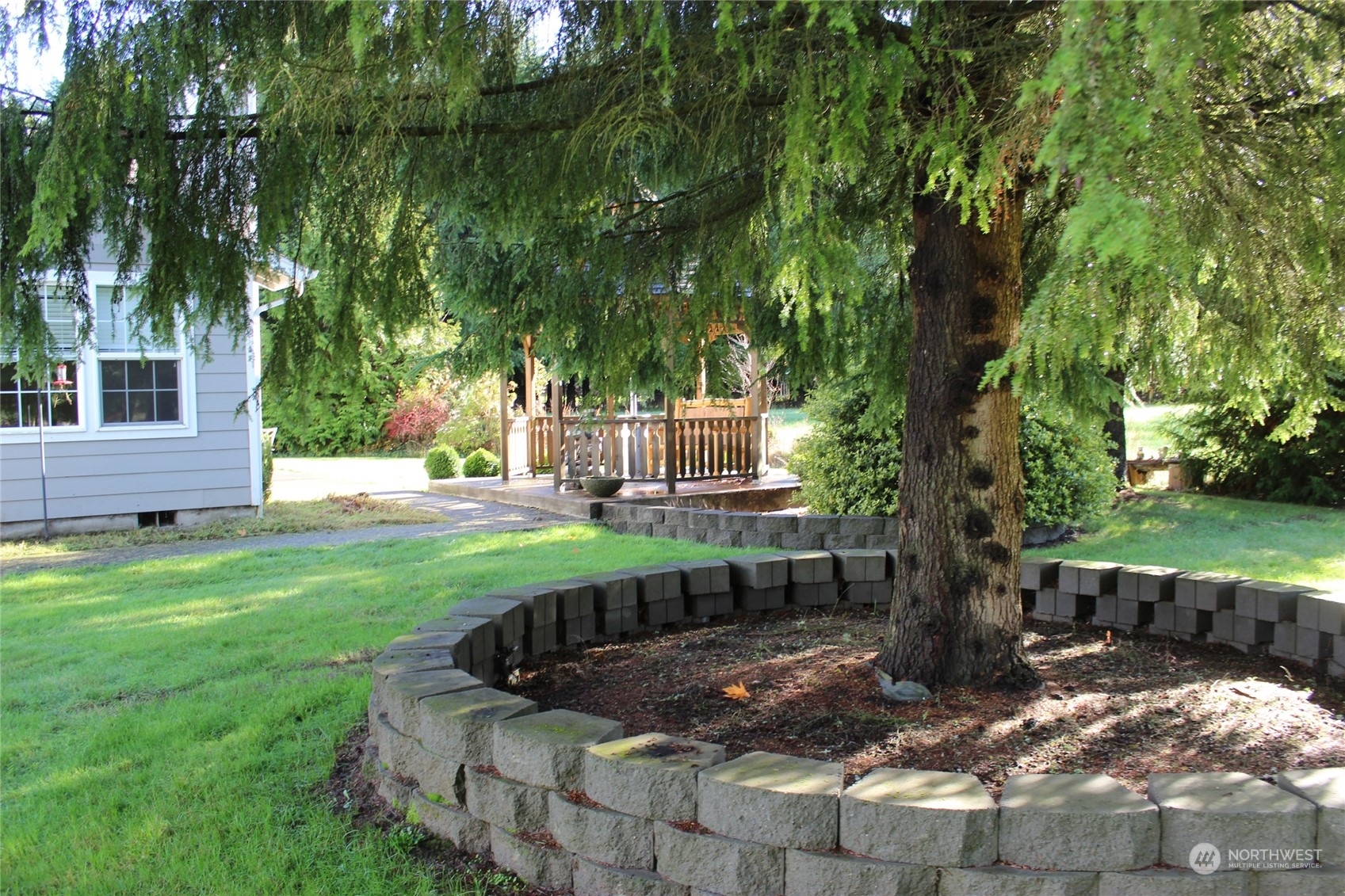 9441 Gastaeson Lane Southwest Rochester, WA 98579 - Photo 36 of 40 a view of a backyard with large tree
