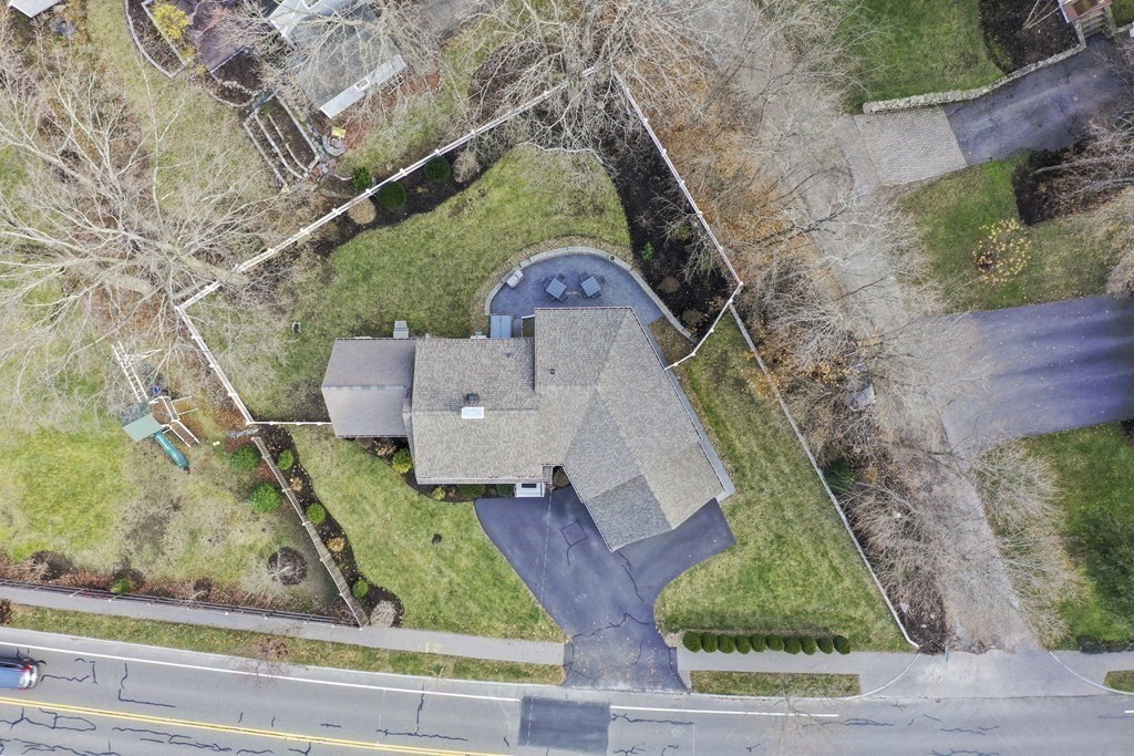 348 Webster Street Needham, MA 02494 - Photo 39 of 42 an aerial view of a house with a yard