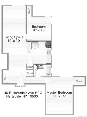 $2,695 | 140 East Hartsdale Avenue, Unit 1G, Hartsdale, NY 10530