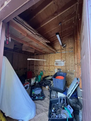 a view of storage and utility room