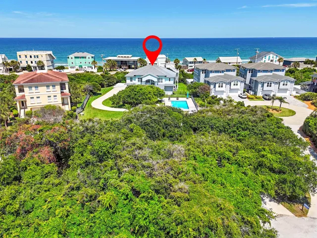 a view of a room with lots of trees