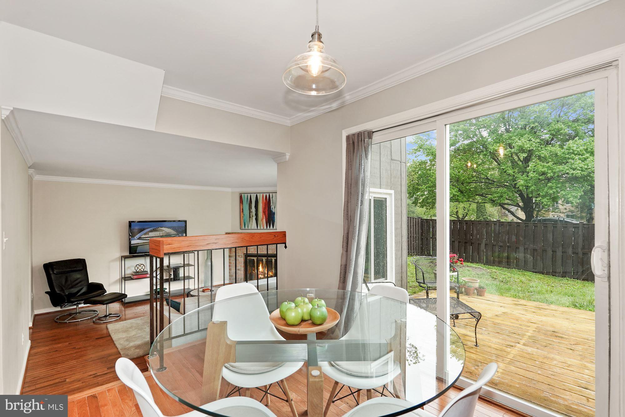 10805 Hunt Club Road Reston, VA 20190 - Photo 10 of 41 Eat-in kitchen overlooking back deck