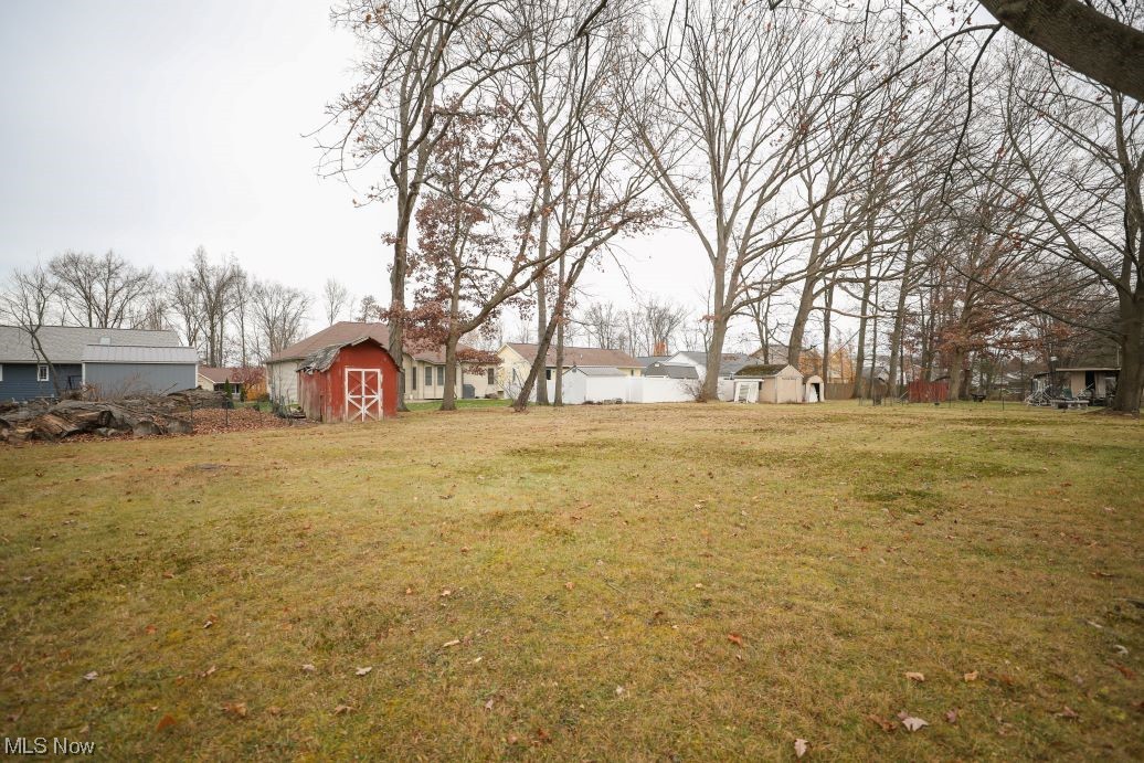 3641 Longfield Road Ravenna, OH 44266 - Photo 10 of 32 View of yard featuring a storage unit