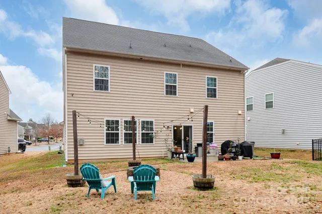 a view of a house with a patio