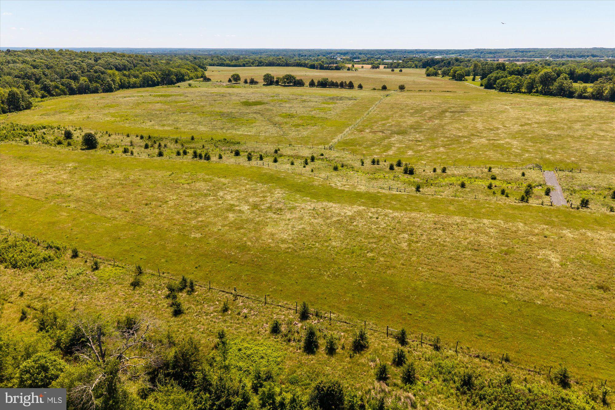 Vast open fields under a clear sky.