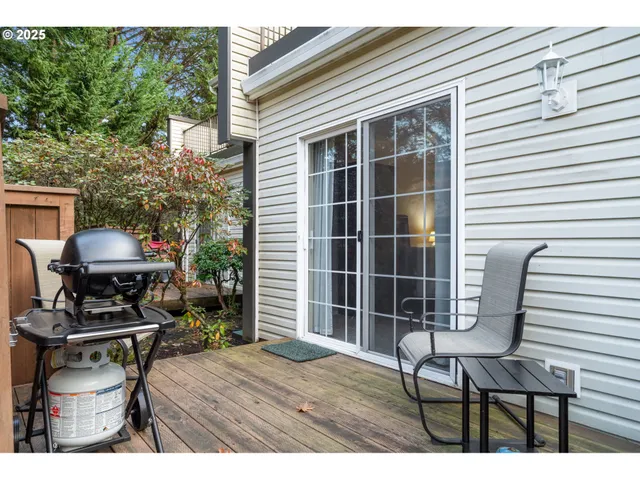 a house view with a seating space