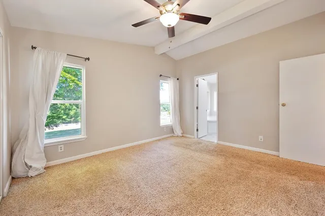 a view of a city with a mountain