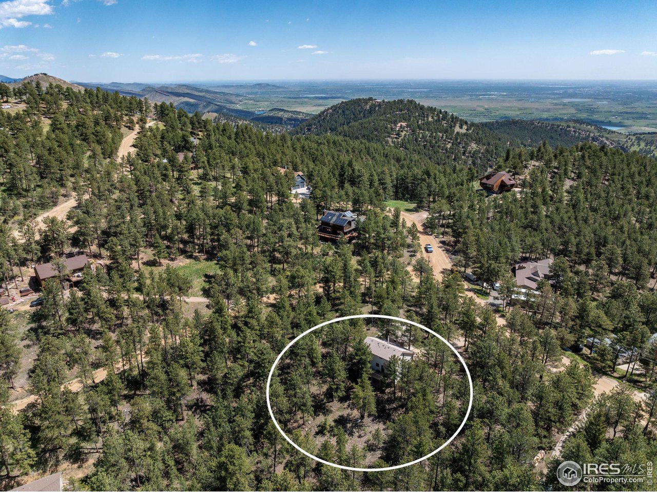 757 Peakview Road Boulder, CO 80302 - Photo 33 of 34 an aerial view of residential houses with outdoor space