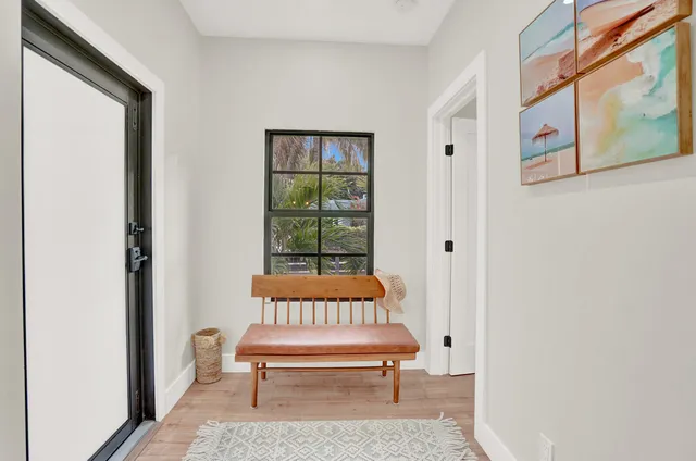 a outdoor view with a bench