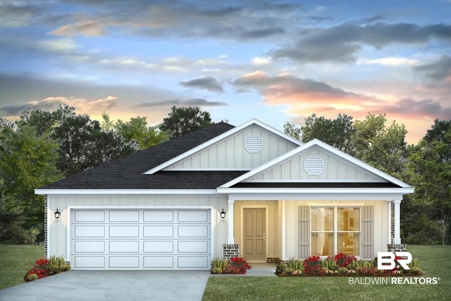 13903 Antler Hl Road Daphne, AL 36527 - Photo 1 of 30 View of front of property featuring a garage and a yard