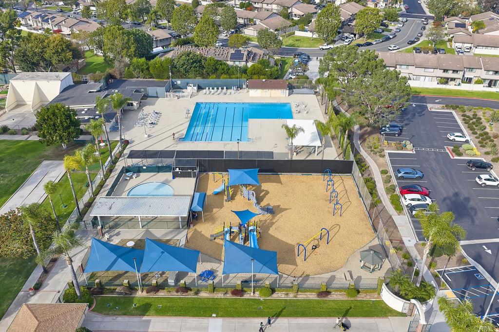 11364 Poblado Road San Diego, CA 92127 - Photo 37 of 39 an aerial view of a house with a swimming pool yard and outdoor seating