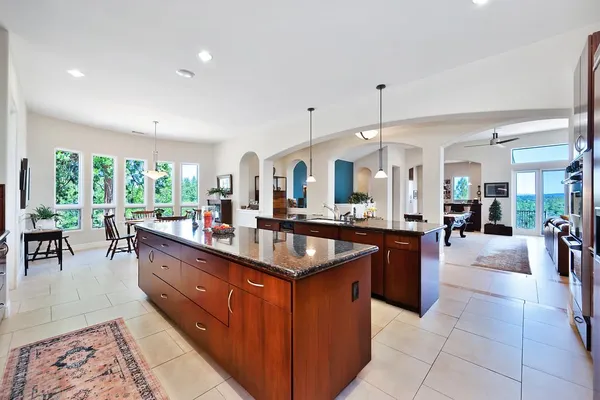a view of work space with furniture and wooden floor